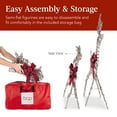 thumbnail image 6 of Best Choice Products 3-Piece 2D Deer Family Set, Lighted Christmas Outdoor Decoration w/ 175 Lights, Stakes - Rattan, 6 of 8