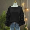 thumbnail image 5 of Ailaofu Blouses for Women Dressy Casual Long-Sleeve Women's Top with Ruched Sleeves, 5 of 7