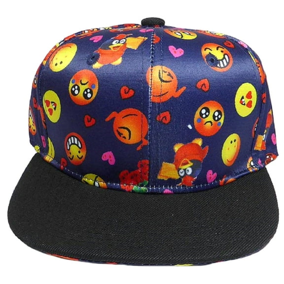 Crown Hats Emojicons Snapback Adult Adjustable Baseball Cap Black Bill One Size