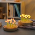 thumbnail image 1 of Lámpara de noche con ramo de tulipanes, material de bricolaje, bolsa, adornos creativos hechos a mano, lámpara de ambiente, regalo para estudiantes, regalo de Tanabata, 1 of 5