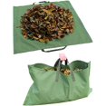 thumbnail image 1 of Bolsa de césped de jardín, bolsas de basura, bolsa de basura resistente, hojas de jardín, lona para residuos, tela para basura, césped de jardín, gran capacidad, resistente al desgaste, 1 of 5