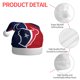 thumbnail image 4 of Gorros navideños personalizados para adultos del equipo de fútbol de los Texans, gorros con decoración navideña, gorros de regalo navideño, 4 of 7