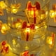 thumbnail image 4 of Decoraciones navideñas, adornos navideños, cadena de luces LED navideñas, atmósferas, muñeco de nieve, campanas, árbol de Navidad, caja de regalo, cadena de luces decorativas navideñas de cobre, caden, 4 of 6