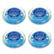 EXHUMKY 4Pcs Round Roller Skate Replacement Wheels for Outdoor Indoor Skating