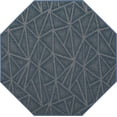 thumbnail image 1 of Furnish My Place Geometrical Pattern Indoor/Outdoor Refine Blue Rug, Abstract Area Rug, Doorway Mat, Contemporary Rug for Living Room, Entryway, Made in USA, 3' Octagon - Set of 3, 1 of 4