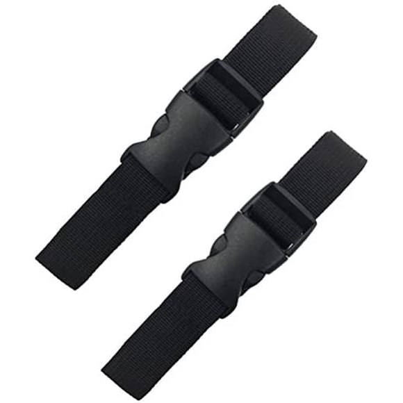 2-Pack 13 feet Nylon Straps, Utility Straps with Quick Release Buckle Black 13 ft Black 13 ft Black 13 ft