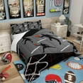 thumbnail image 2 of Erosebridal Basketball Bedding Set Twin Sports Comforter Sets Grey Black Basketball Comforter Sets Basketball Bedding Bedroom Decor,Ball Game Down Comforter with 1 Pillowcase, 2 of 6