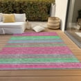 thumbnail image 6 of Addison Rugs Chantille Indoor/Outdoor Transitional Geometric, Abstract Blush Washable Rectangle Rug, 9' x 12', 6 of 6