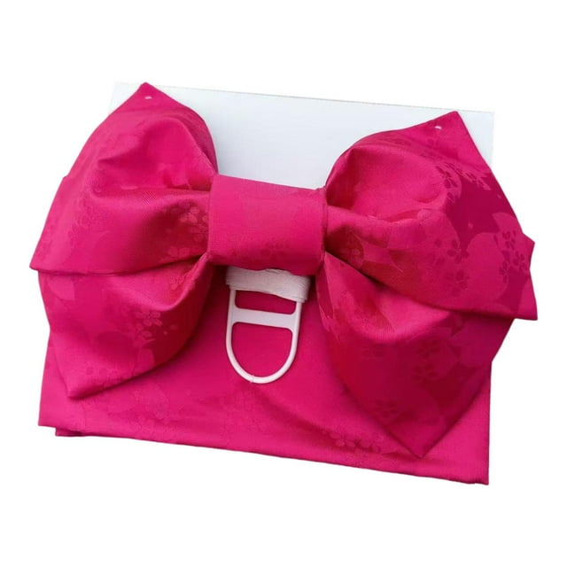 Cinturón de pajarita con decoración para vestido de mujer, cinturón clásico de geisha para kimono. Rosa C