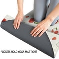 thumbnail image 3 of Pioneer Flower Floral Print Pattern Hot Yoga Mat Towel Non Slip for Hot Yoga - Quick-Drying Yoga Mat Cover with 4 Corner Pockets with Travel Bag - Hot Yoga Towel Non Slip 70"x26", 3 of 6