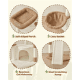 thumbnail image 5 of Renwick 42" Height Cactus Cat Tree with Scratching Posts and Platform, Beige/Brown, 5 of 8