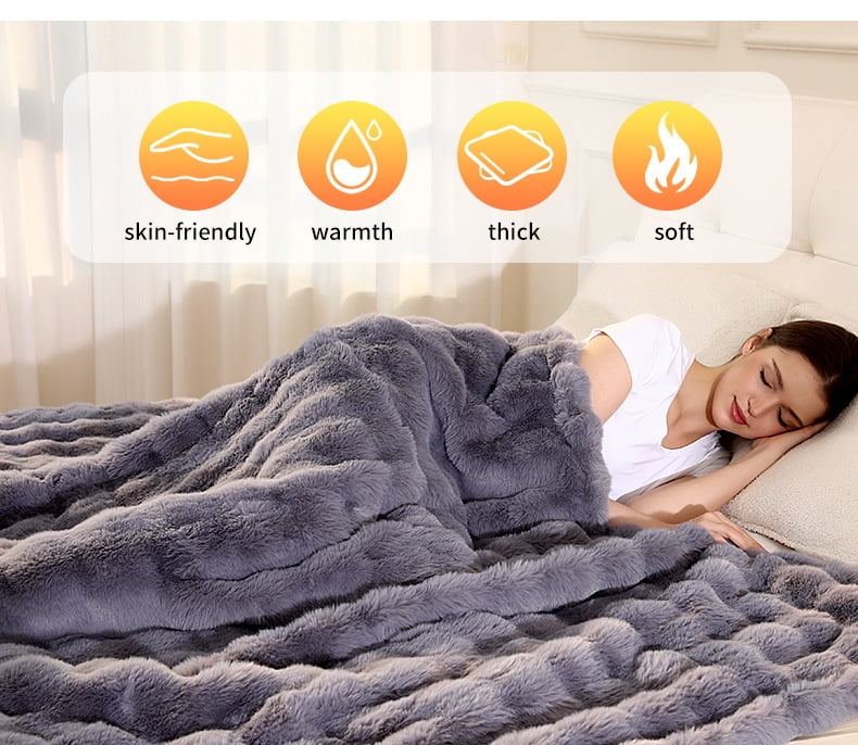Heated Blanket - Couverture Chauffante | Premium Electric Blanket for Warmth 130*188cm