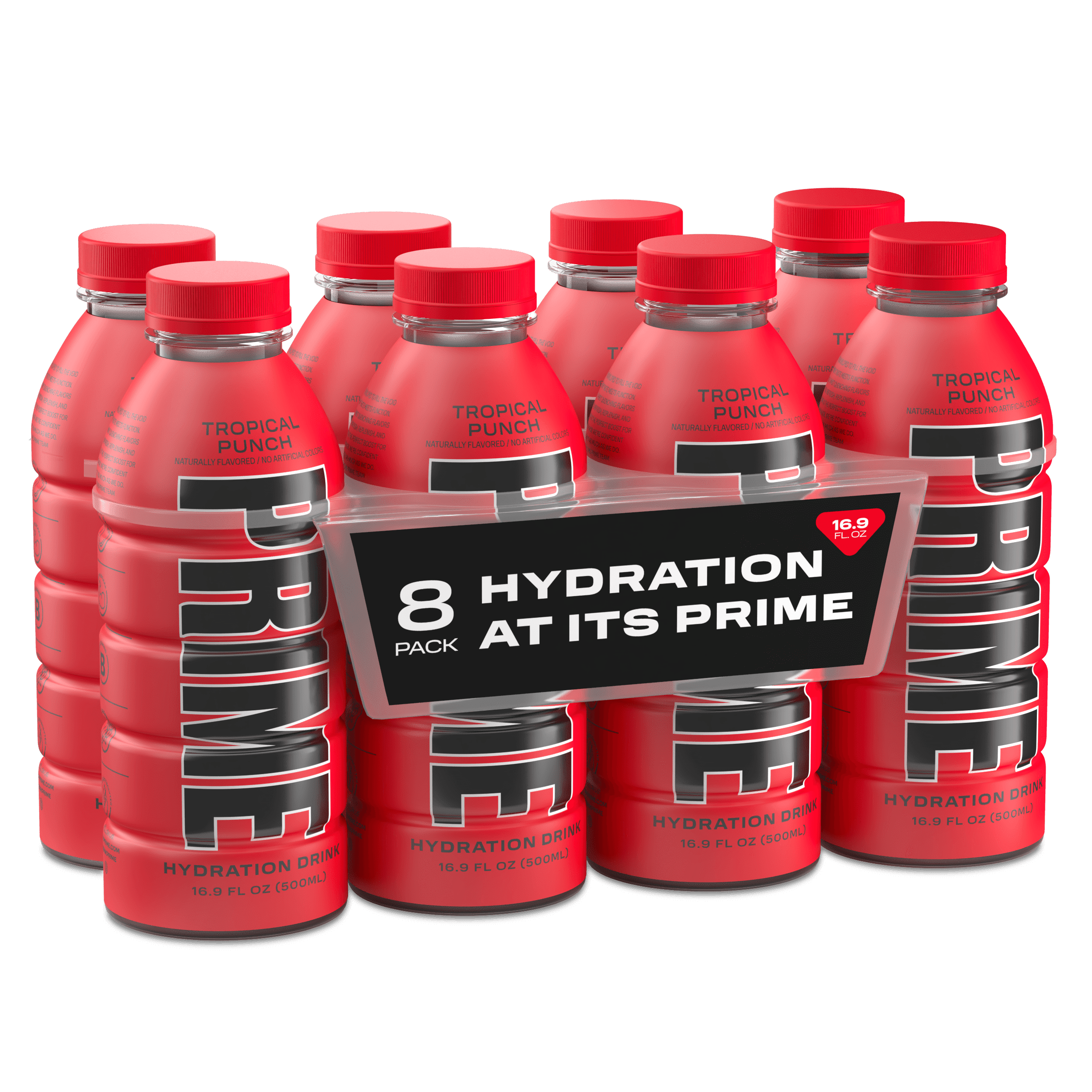 Prime Hydration - Tropical Punch - 16.9oz - 8 Pack - Walmart.com