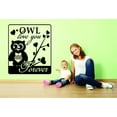 thumbnail image 1 of New Wall Ideas Owl Love You Forever Hearts Baby Boy Girl Quote 20x20", 1 of 1