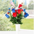 thumbnail image 6 of 3 Piece Red White and Blue Fake Floral and Ball Centerpiece Kit - For 4th of July, Memorial Day, Veteran's Day and Everyday Decor, 6 of 6
