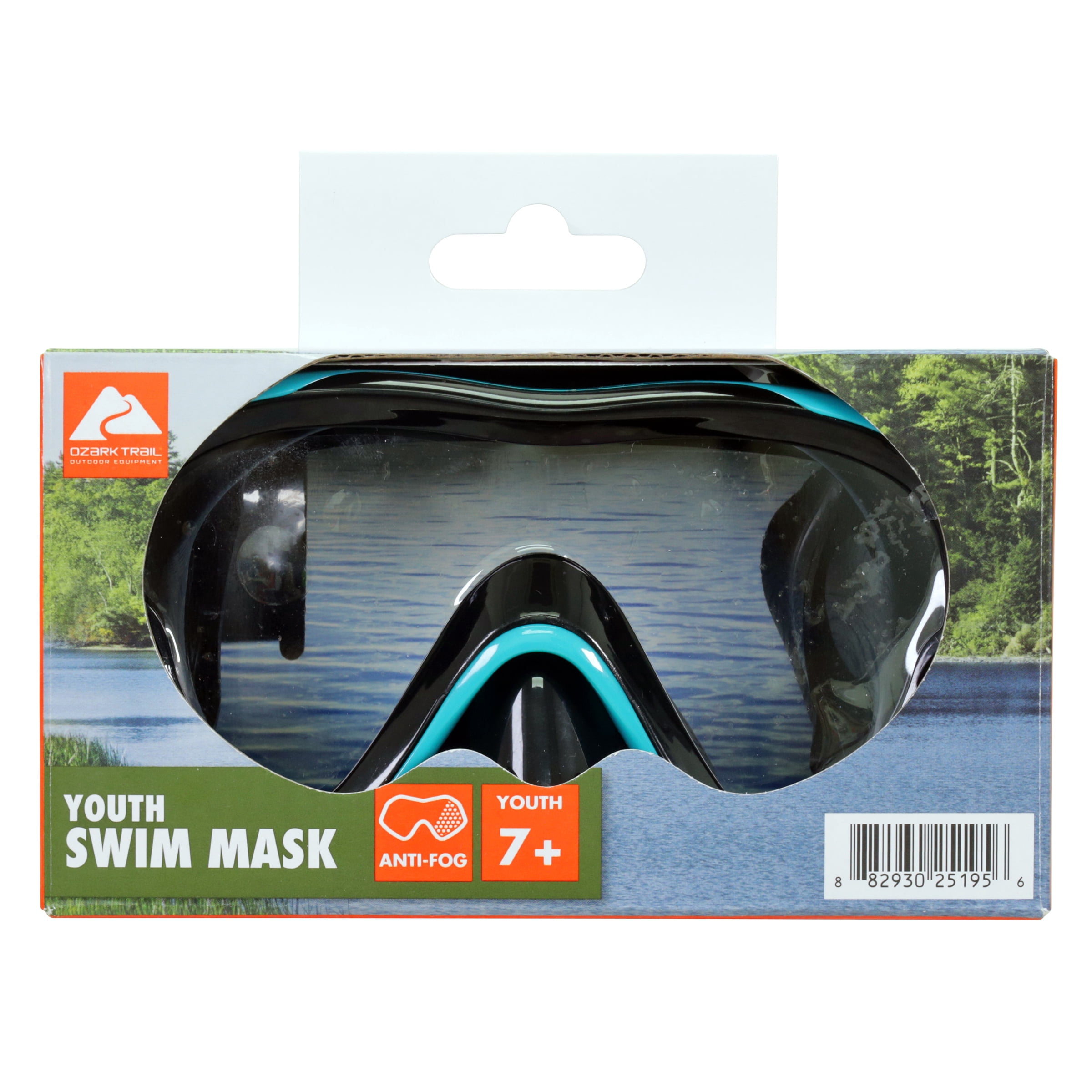 Ozark Trail Jr Swim Mask With Shatter-Resistant Lenses and Adjustable Strap