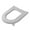 Gray, variant on CASAFUN Toilet Seat Warmer, EVA Elongated Toilet Seat Cover, Padded Toilet Seat Cushion, O-shaped Washable or Portable Toilet Lid Tank Cover