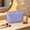 Purple, variant on Woven Cosmetic Pouch Travel Wash Bag | Light Blue, Spacious Zipper Toiletry Organizer | Soft Fabric Makeup Brush Case | Purse, Vanity, Gym Storage