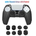 thumbnail image 5 of Silicone Cover Skin Case for Sony PS5 Controller, EEEkit Wireless Controller Protector Case Anti-slip Grips Case Compatible for PlayStation5, Controller Skin for PS5 with 8 Thumb Grip, 5 of 9