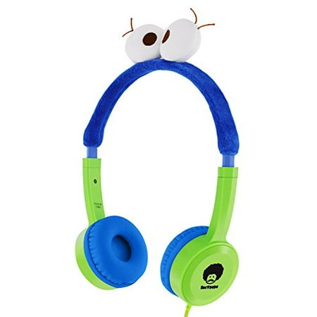 RockPapa KD350 Volume Limited Headphones with Eyes for Childrens Kids 3+ Years Old, for Mp3/4 SmartPhone Tablet Computer In (Best Headphones For 2 Year Old)