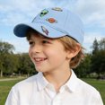 thumbnail image 2 of Gibobby Toddle Baseball Caps Baby Unisex Boy Girl Baseball Hats Caps Toddler Girl Sun Hats for Summer Adjustable Size for 6M-5Y(One Size,Sky Blue), 2 of 7