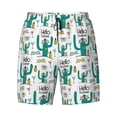 thumbnail image 4 of Lsque Mens Swim Trunks Hello Summer Pattern - Bathing Suit Compression Liner - Beach Swim Shorts Swimwear - (S-3XL) - Stretch Quick Dry -XX-Large, 4 of 9