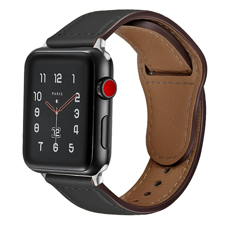 Leather strap For Apple watch band 45mm 41mm 44mm 44mm 40mm 38mm