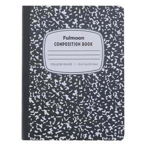 CHENMEI Grand carnet de notes de composition à règles larges Livre de notes à règles étendues PaperSewn Couleurs assorties de la couverture de reliure