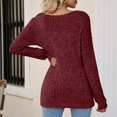 thumbnail image 4 of Blusa tipo túnica para mujer, blusa de punto acanalado para mujer, blusa de otoño de punto acanalado, blusa para mujer de rendimiento confiable, 4 of 6