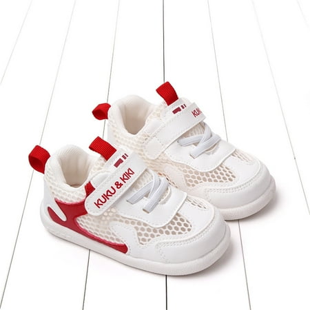 

Running Shoes for Boys Girls Shoes Ventilated Toddler Sneakers Boys Running Shoes Football Cleats Boys Soft Boys Sneakers Children s boys and girls fashion lightweight comfortable breat Red 17