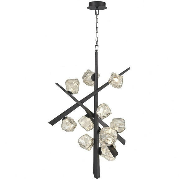 47235-021 Eurofase Lighting Thorah - 24W 10 LED Chandelier-46.5 Inches Tall and 36 Inches Wide-Graphite Finish