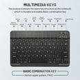 thumbnail image 7 of ARCTICICE 10" Wireless Keyboard and Mouse Combo, Ultra-Slim 78 Keys bluetooth Keyboard for Tablet, Suitable for Windows Mac IOS Android Devices, Black, 7 of 7