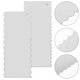 thumbnail image 1 of CRILSTYLEO 2Ud Cake Scraper De Metal Para De Pasteles Con Texturizado Y Mango Ergonómico Plata, 1 of 7
