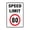 Color3, variant on Speed Limit 60 Kph Tin Sign Warning Metal Sign Vintage Sign Wall Decor for Home Farm Bar Coffee Shop Club Decoration 8x12 Inch