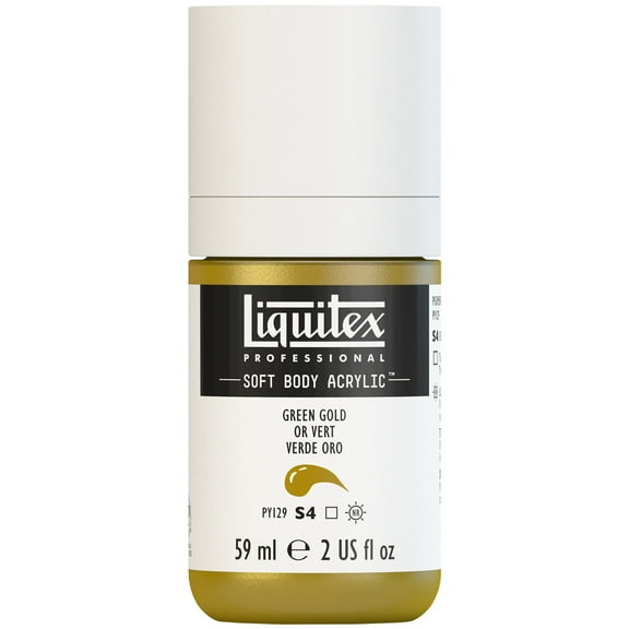 Liquitex Professional Soft Body Acrylic Color, 2 oz., Green Gold