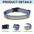 thumbnail image 3 of Collares de perro reflectantes personalizados, grabado personalizado con nombre y número de teléfono, perro ajustable MFZFUKR CPB-US-XAH219-4, 3 of 5