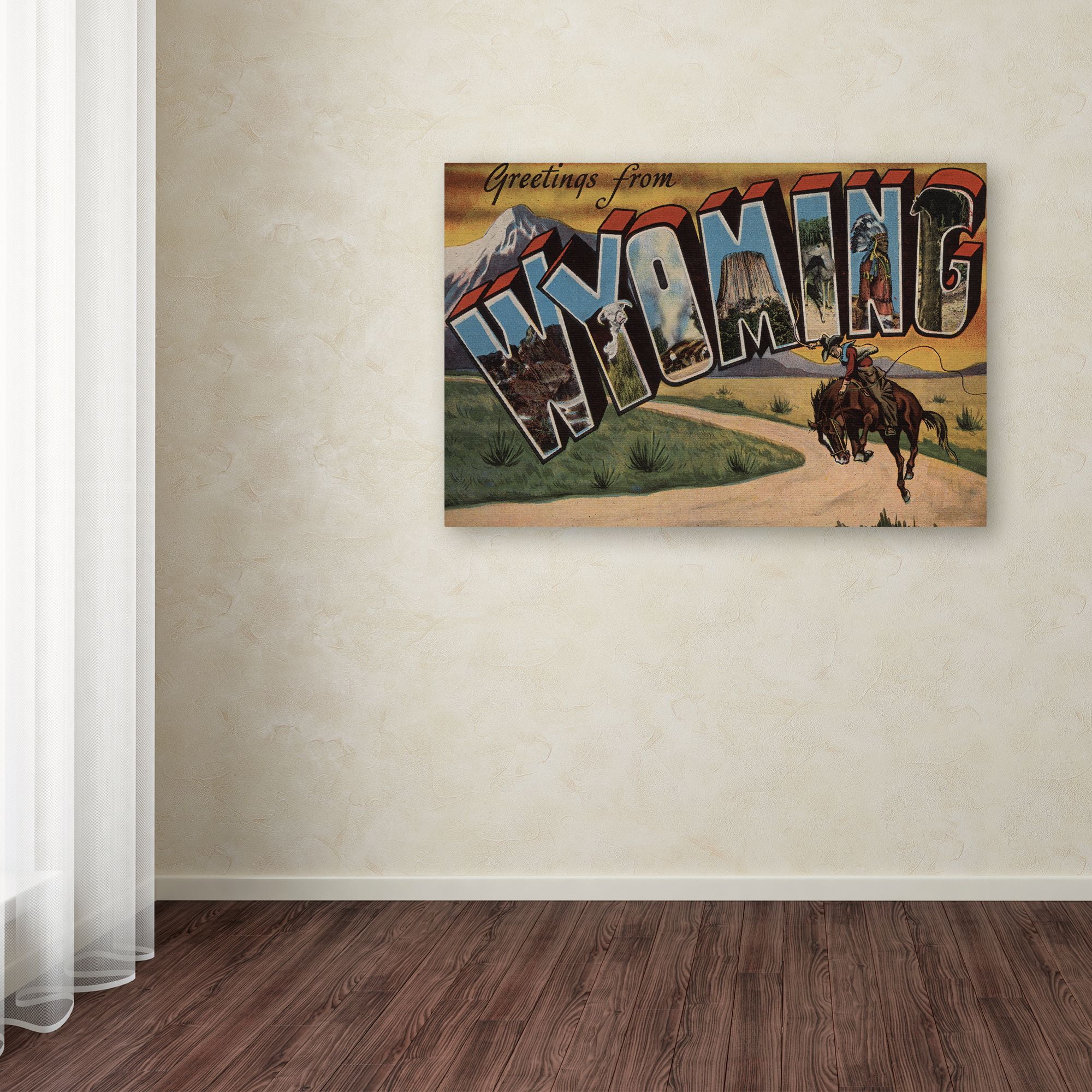 Trademark Fine Art 'Post Card 19' Canvas Art by Lantern Press