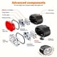 thumbnail image 2 of Juego de luces LED para bicicleta, potente kit de iluminación, resistente al agua IPX5, recargable por USB, delanteras y traseras, para carretera, para hombres, mujeres y niños, 4/6 modos., 2 of 5