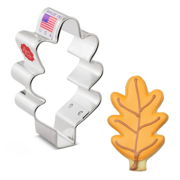 Ann Clark Small Oak Leaf Cookie Cutter 3", Made in USA