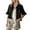 Black, variant on Women's Denim Vest Button Up Cropped Jacket with Ruffles Vintage Half Sleeve Lapel Collar Waistcoat for Spring Fall Coats (Black,L)