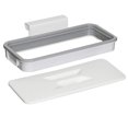 thumbnail image 4 of Over Door Cabinet Garbage Holder Alloy Hanging Trash Rack Kitchen Cupboard Waste Container, 4 of 5