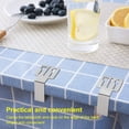 thumbnail image 7 of POINTERTECK 8 Pcs Stainless Steel Tablecloth Clips Adjustable Cloth Clip Table cloth Clamp Holder Table Cover Clamps for Home Wedding Party Picnic, 7 of 7