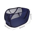 thumbnail image 4 of Unique Bargains 1 Pc Folding Single Layer Laundry Basket for Laundry Room 22.83"x14.17"x14.17" Navy Blue, 4 of 6