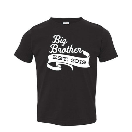 Fasciino - Big Brother Est 2019 Toddler Kids (Best Big Brother T Shirts For Toddlers)