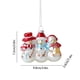 thumbnail image 3 of Set de adornos de cristal navideño | Muñeco de nieve y diseño de árbol | Decoración de casas navideñas | Coleccionable festivo artesanal | Centro de mesa elegante de 9,8 cm | Escaparate | Caja de, 3 of 6