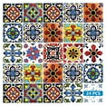 Tile Stickers Backsplash Tiles by Mi Alma 6x6 Inch 24 pcs Talavera Tile