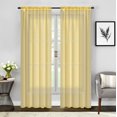 thumbnail image 1 of Empire 2 Piece Sheer Voile Window Curtains Drapes Set 84" Long Rod Pocket, 1 of 1
