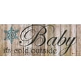 thumbnail image 2 of Tava, Janet 32x15 White Modern Wood Framed Museum Art Print Titled - Baby Its Cold, 2 of 4
