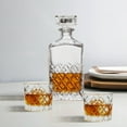 thumbnail image 3 of Better Homes and Gardens Sylvan Clear Glass Decanter and DOF 3 Pack Set, 3 of 5