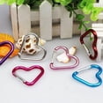 thumbnail image 3 of Aluminum Alloy Hanging Buckles Shaped Outdoor Color Safe Heart Buckle Small Heart Type Carabiner Color, 3 of 5